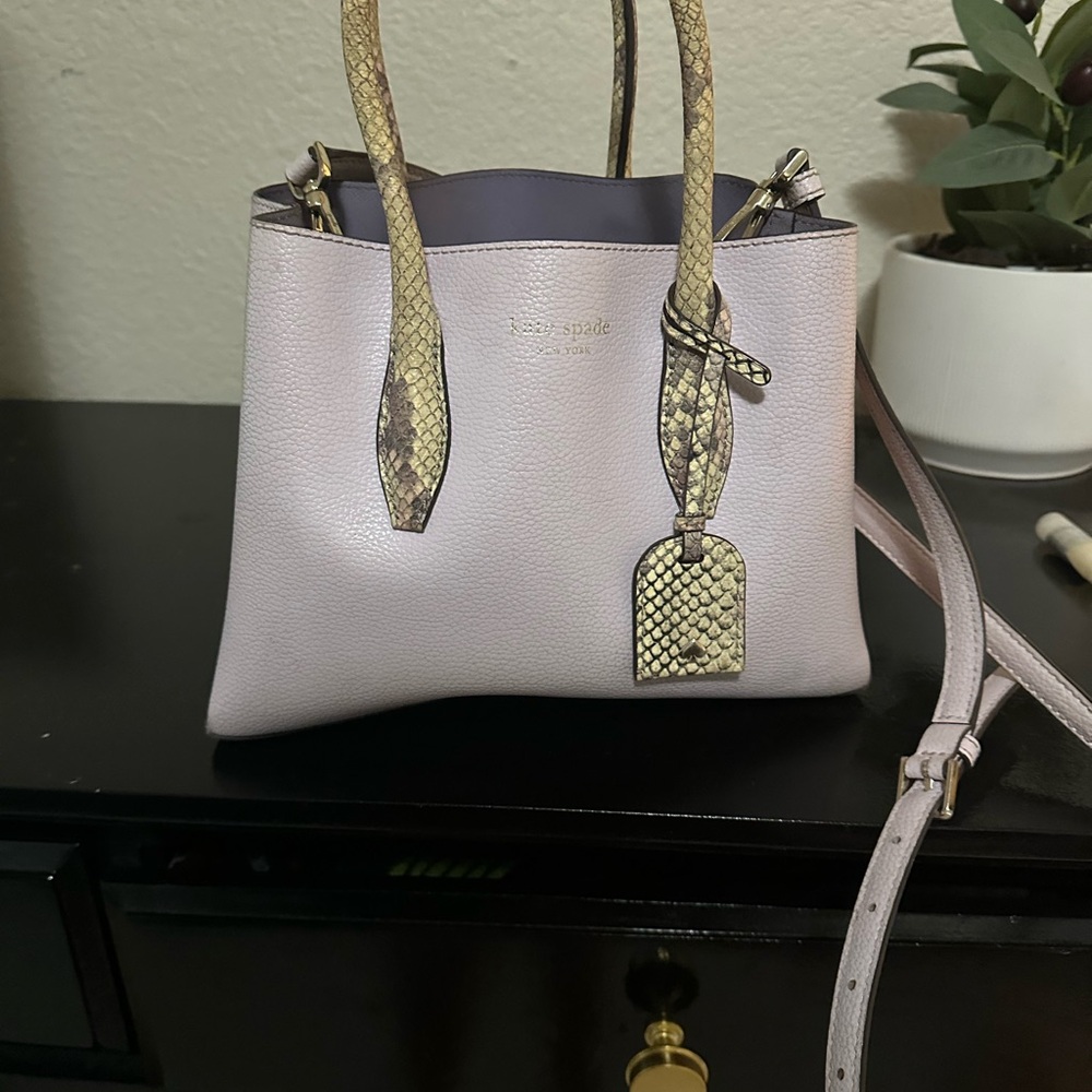 Kate Spade Eva snake skin trim